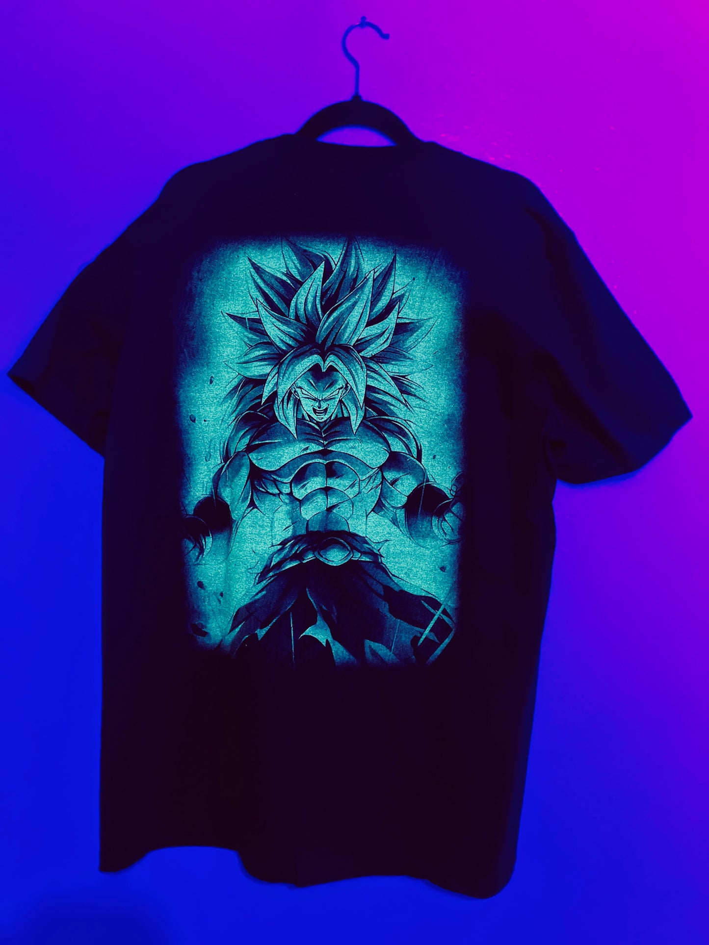 Legendary Sayan Broly Neon T-Shirt (Front & Back Print)