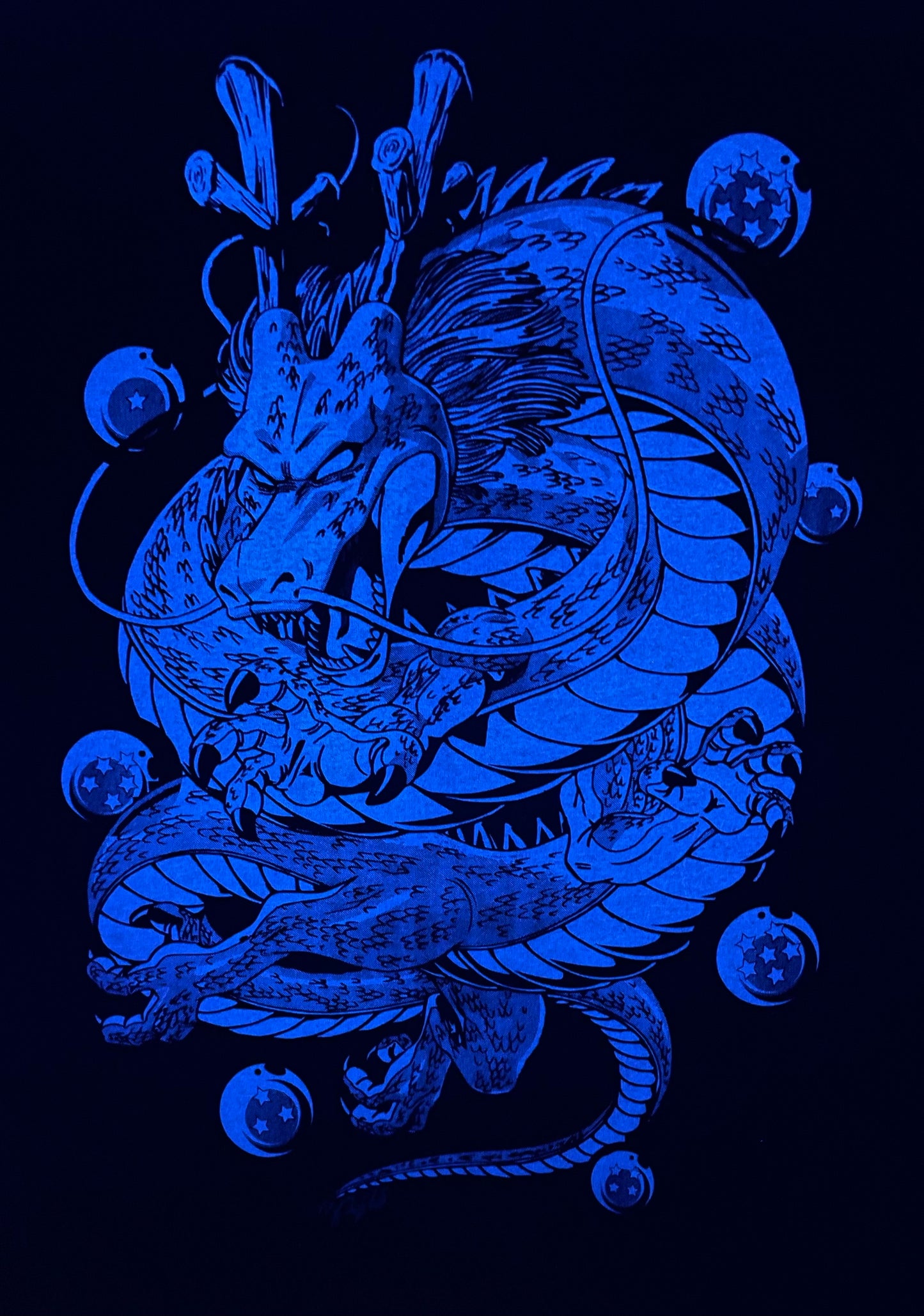 Power Up Ultimate Gohan aka Mystic Gohan Neon T-Shirt (Front & Back Print)