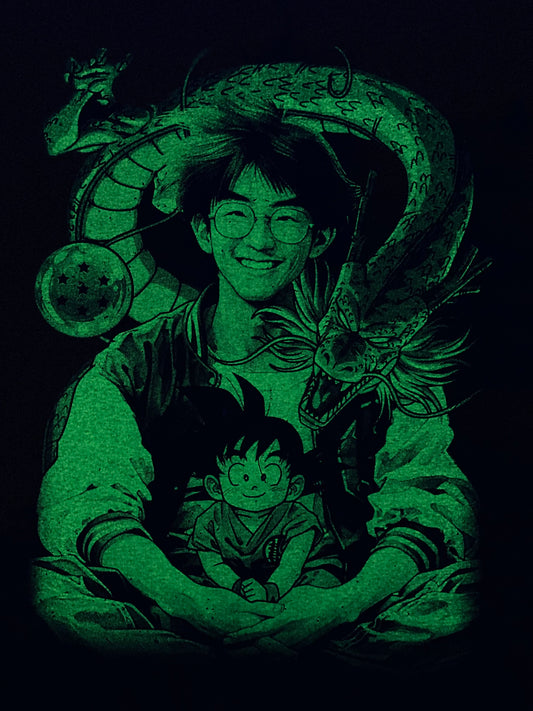 Akira Toriyama Tribute Neon T-Shirt (Front & Back Print) w/Goku Forms 🥲