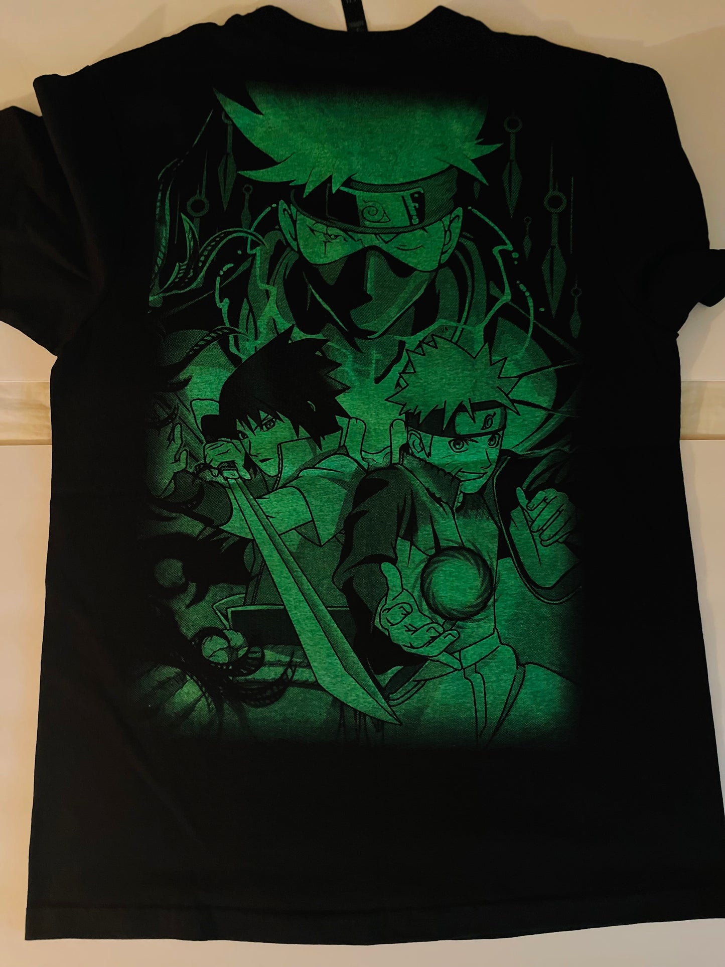 Kakashi Sensei The Copy Ninja T-Neon Shirt (Front & Back Print)