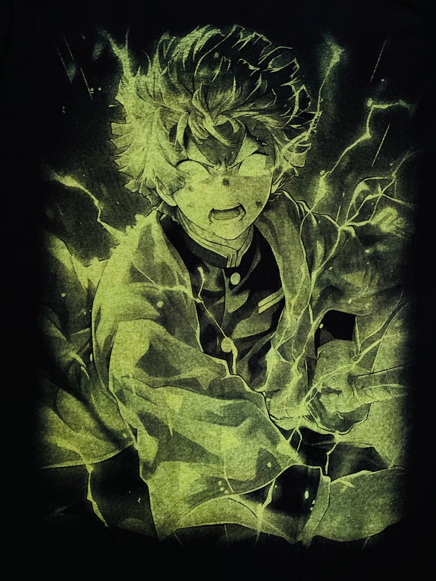 Kyojuro Rengoku (Demon Slayer) 🔥 Neon T-Shirt (Front & Back Print)