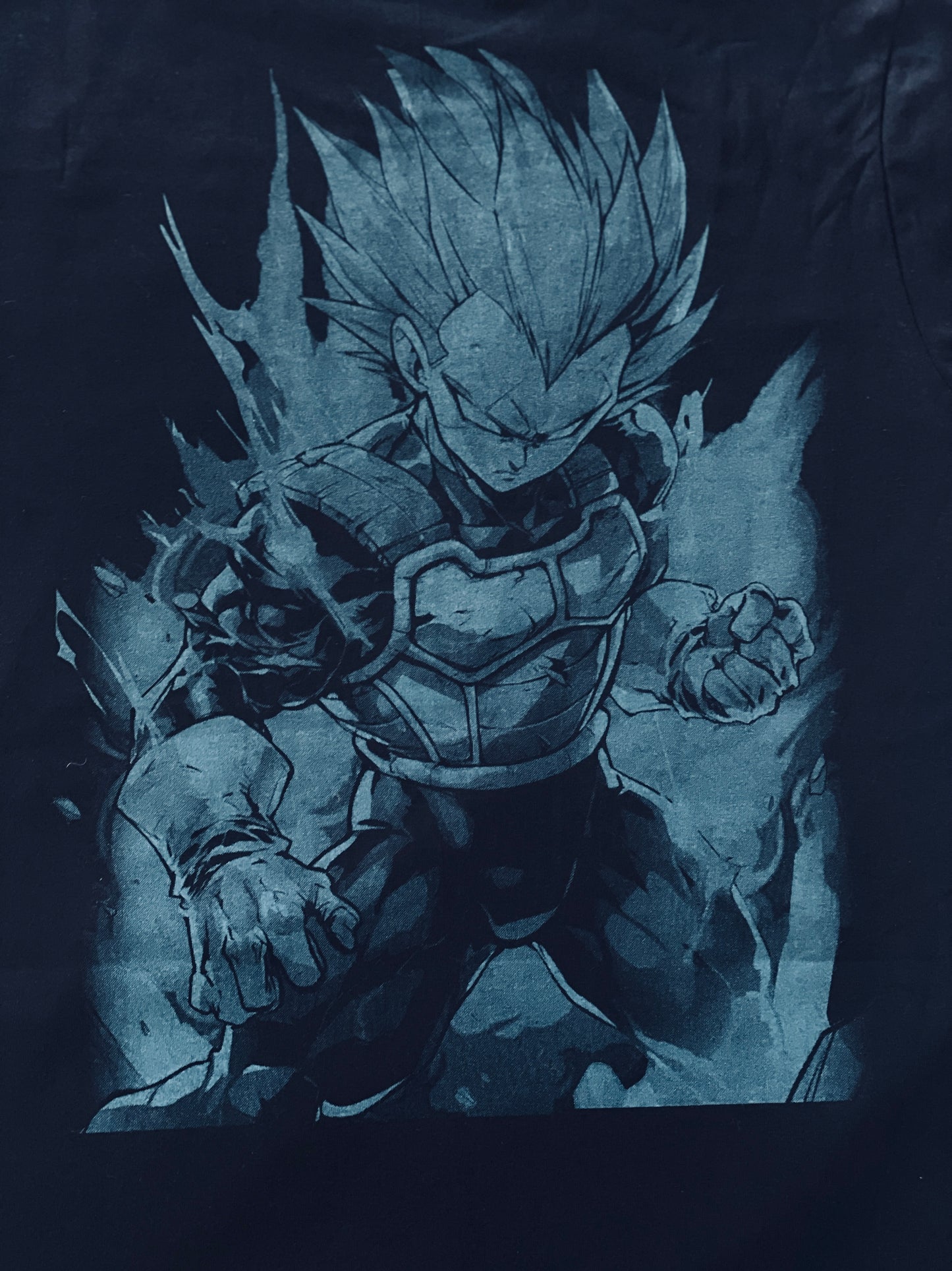 Vegeta Super Saiyan Rose Vibrant Neón T-Shirt (Front & Back Print)