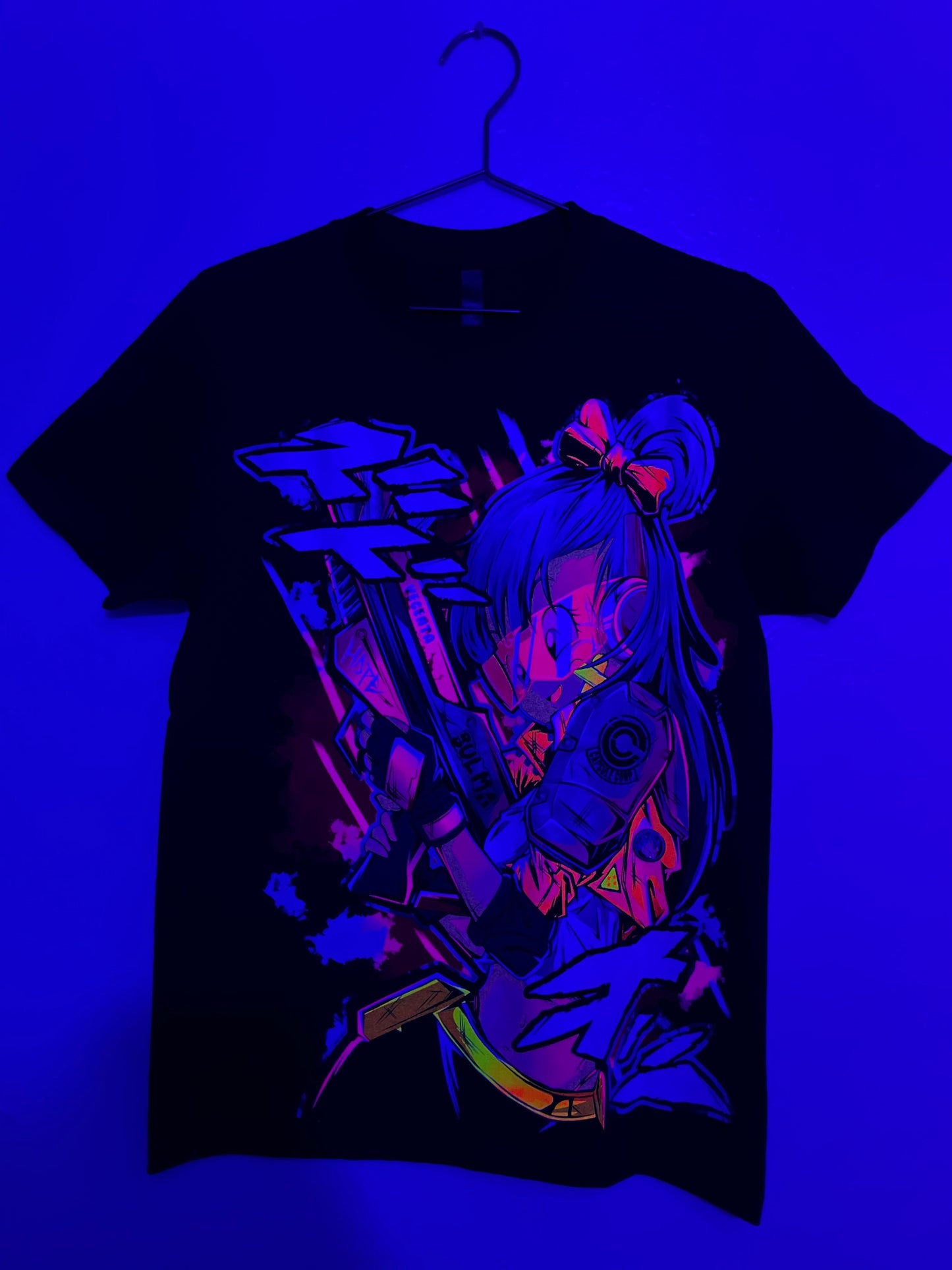 Retro Bulma Neon T-Shirt (Front & Back Print)
