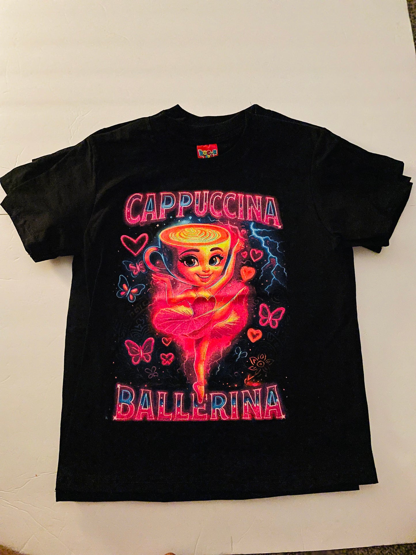 Kids “Italian Brain Rot” Neon Tee