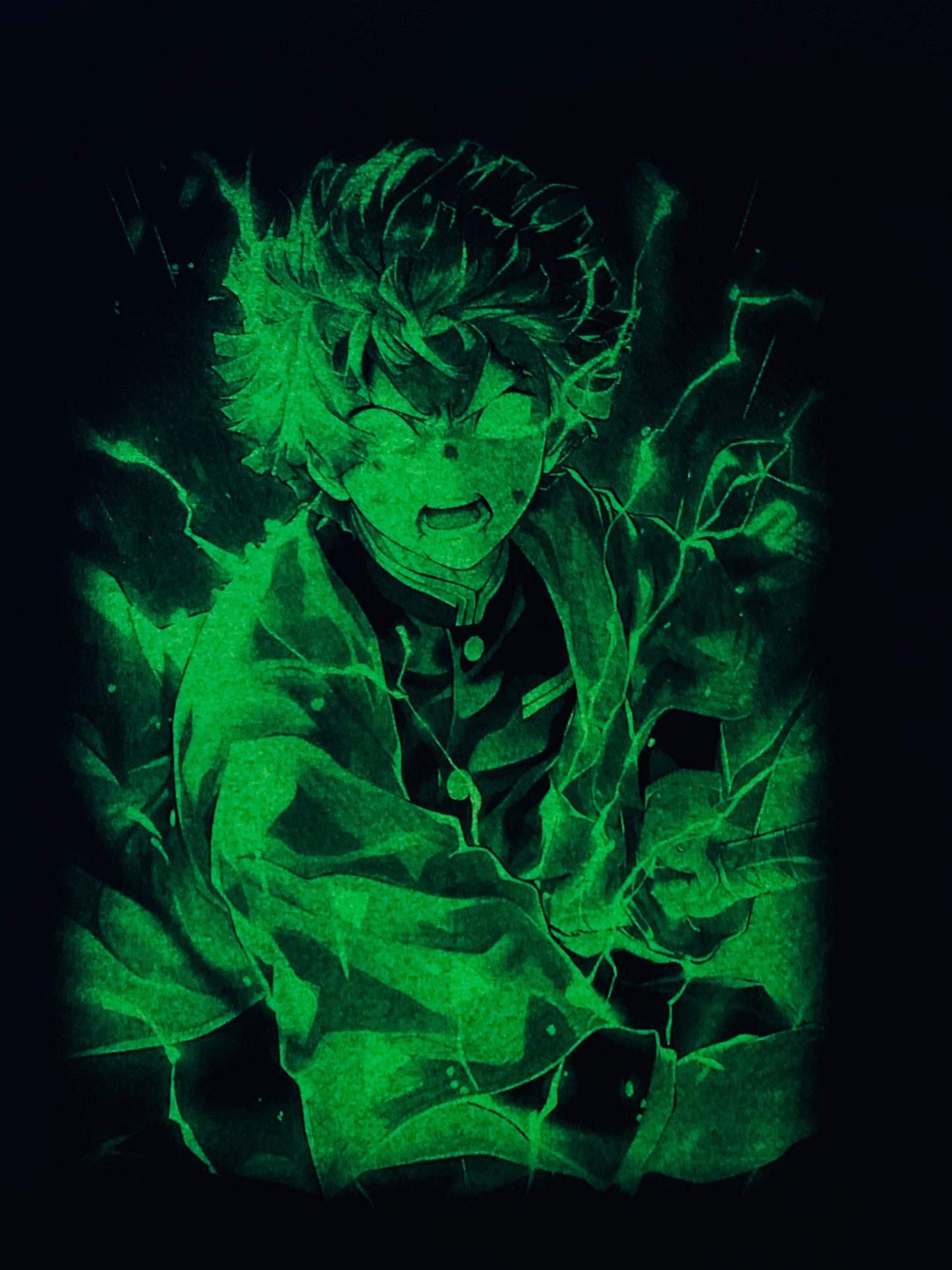 Kyojuro Rengoku (Demon Slayer) 🔥 Neon T-Shirt (Front & Back Print)