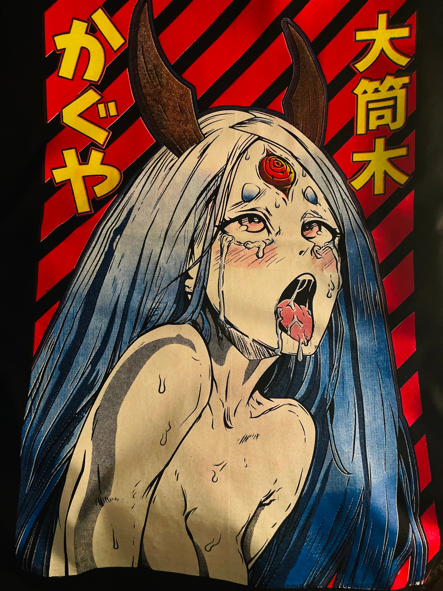 Ecchi Ahegao Tee (front print only non-neon)