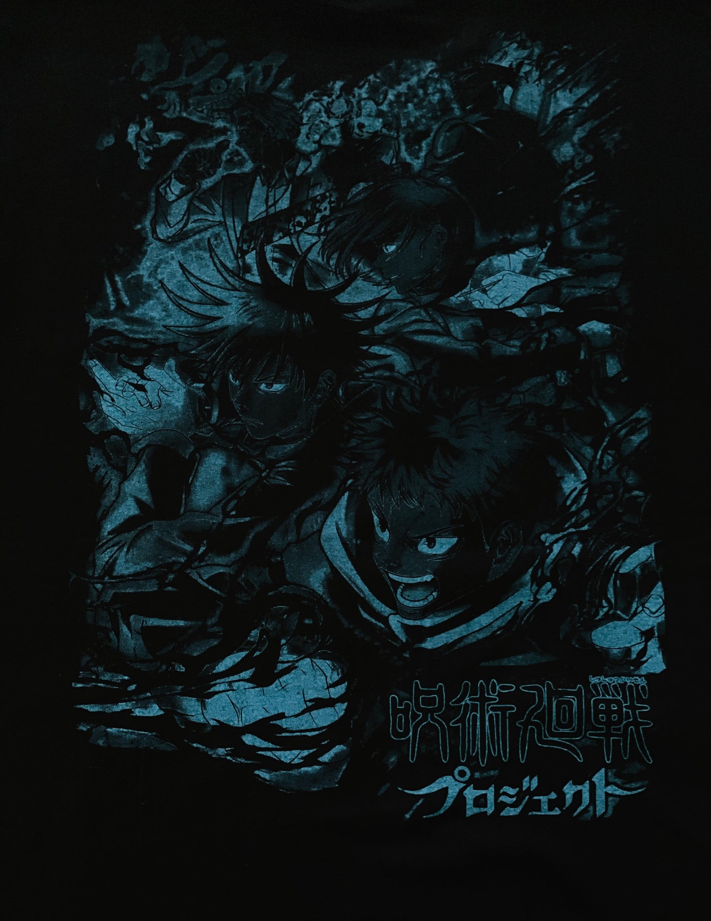 Sukuna Jujutsu Kaisen Vibrant Neón T-Shirt (Front & Back Print)