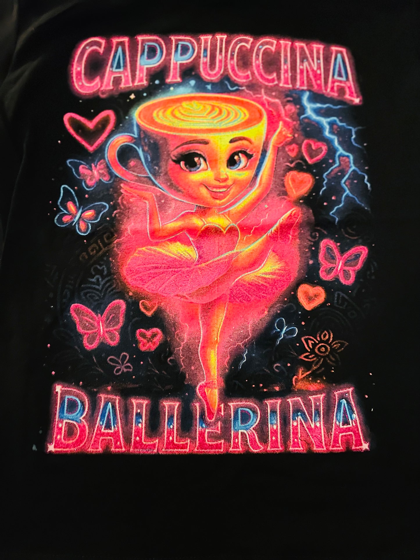 Kids “Italian Brain Rot” Neon Tee