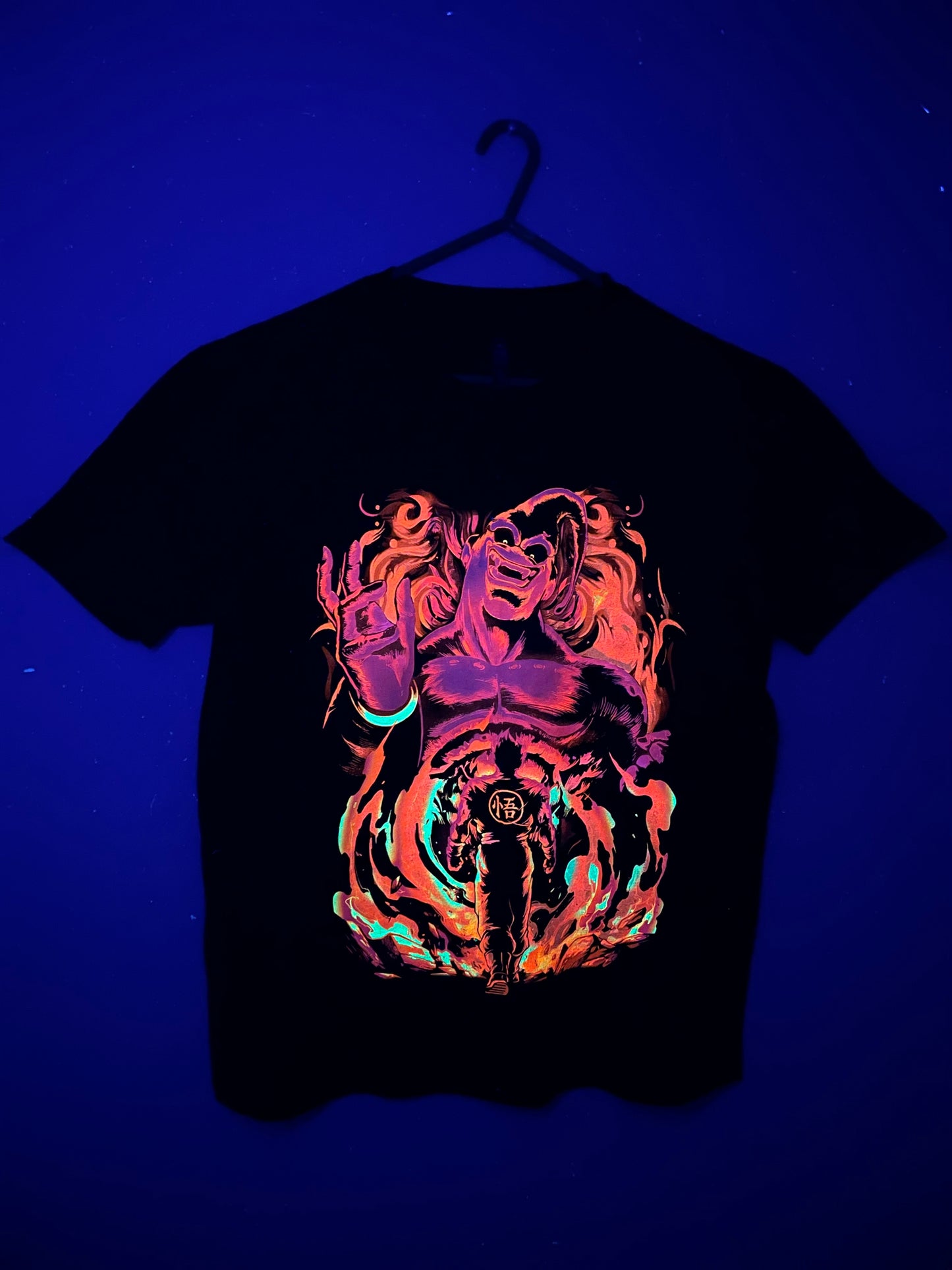 Majin Buu vs Gohan Neon T-Shirt (Front & Back)