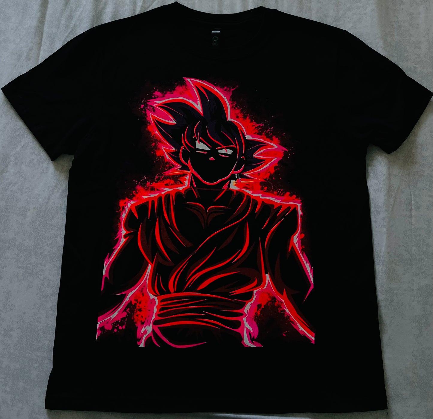 Goku Black Neon Tee 🔥 Neon T-Shirt (Front & Back Print)