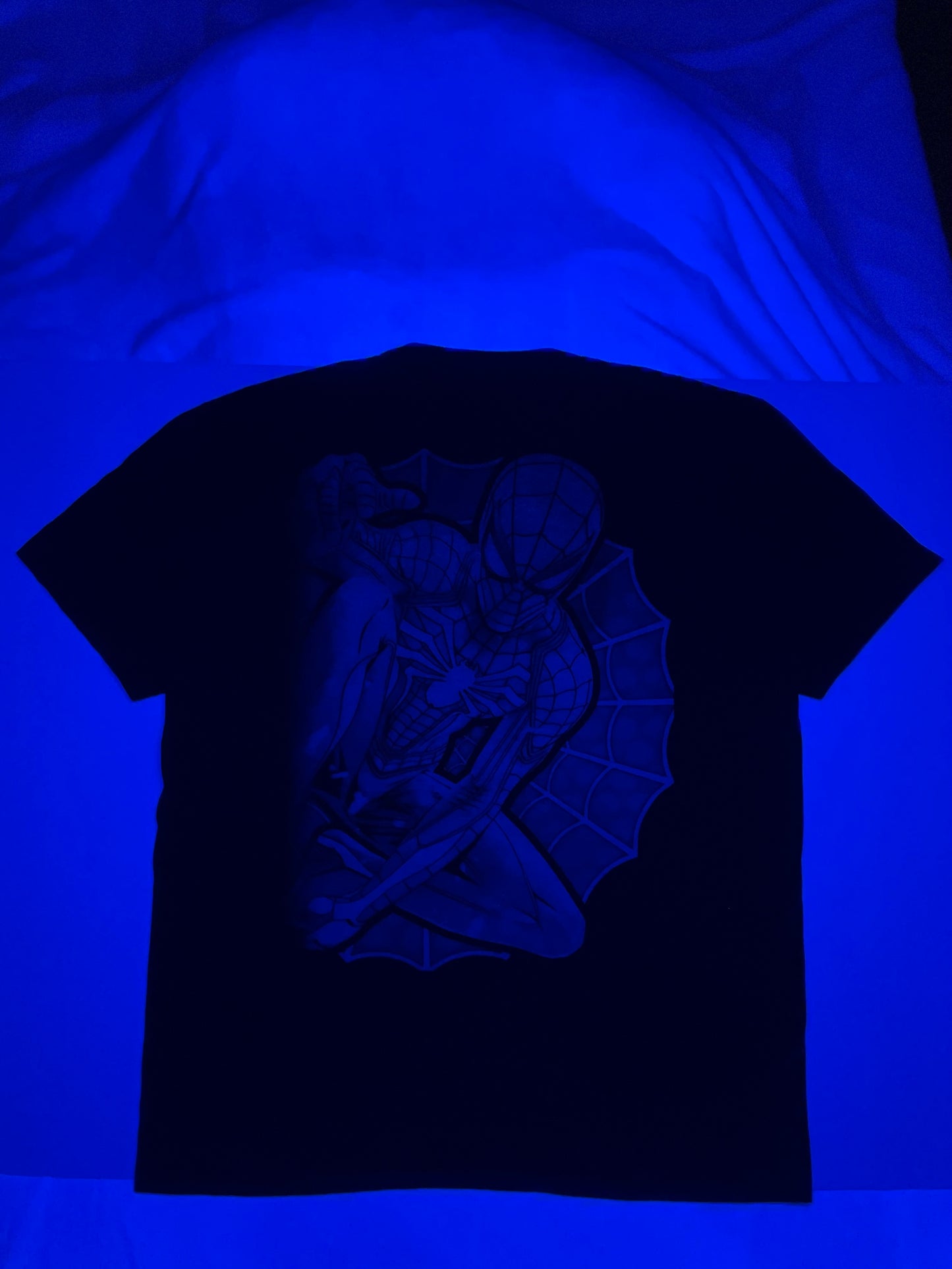 Multi-Verse Spider-mans Neon T-Shirt (Front & Back) Miles Morales Tribute