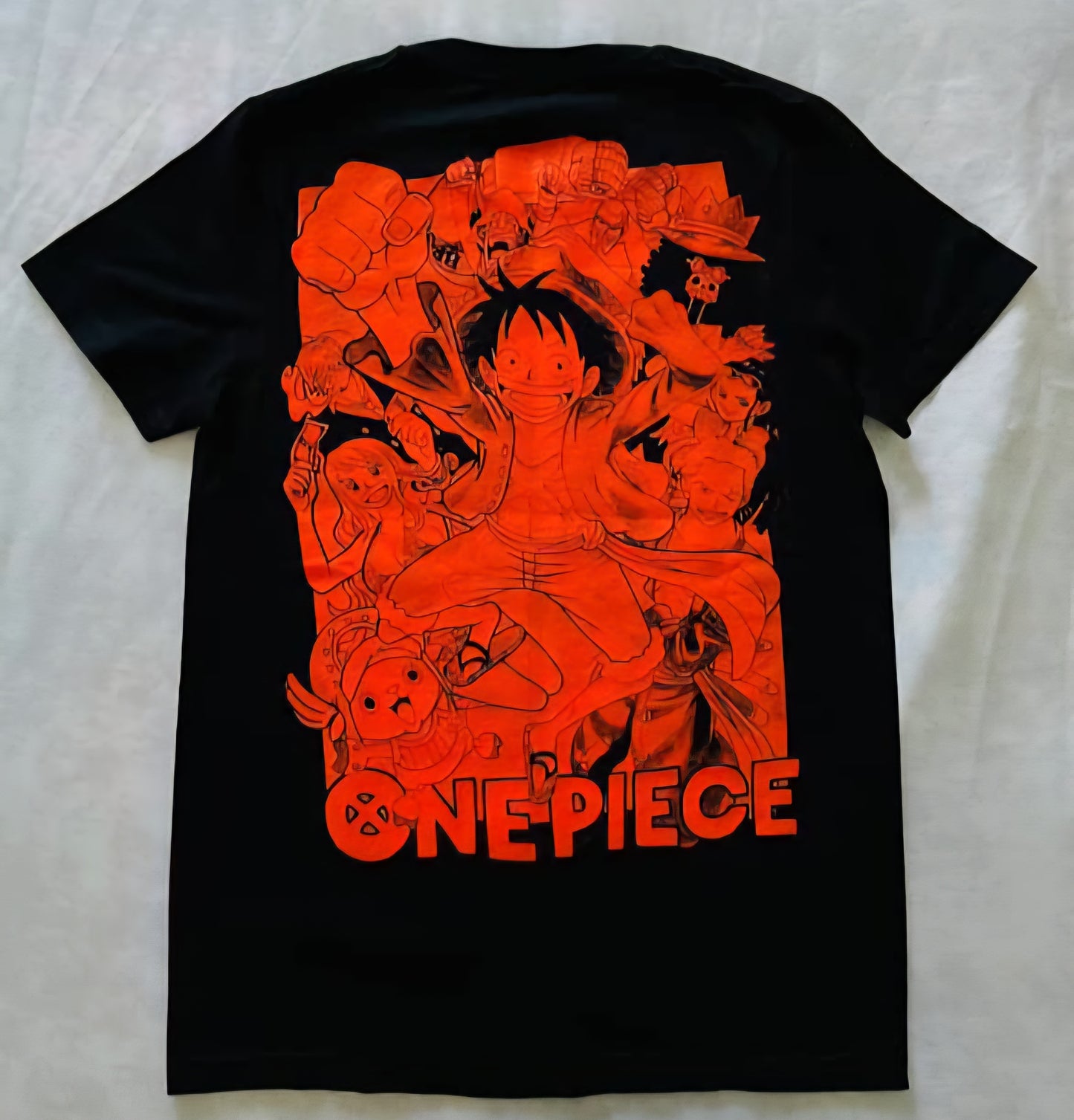 Luffy 2nd Gear 🔥 Neon T-Shirt (Front & Back Print)
