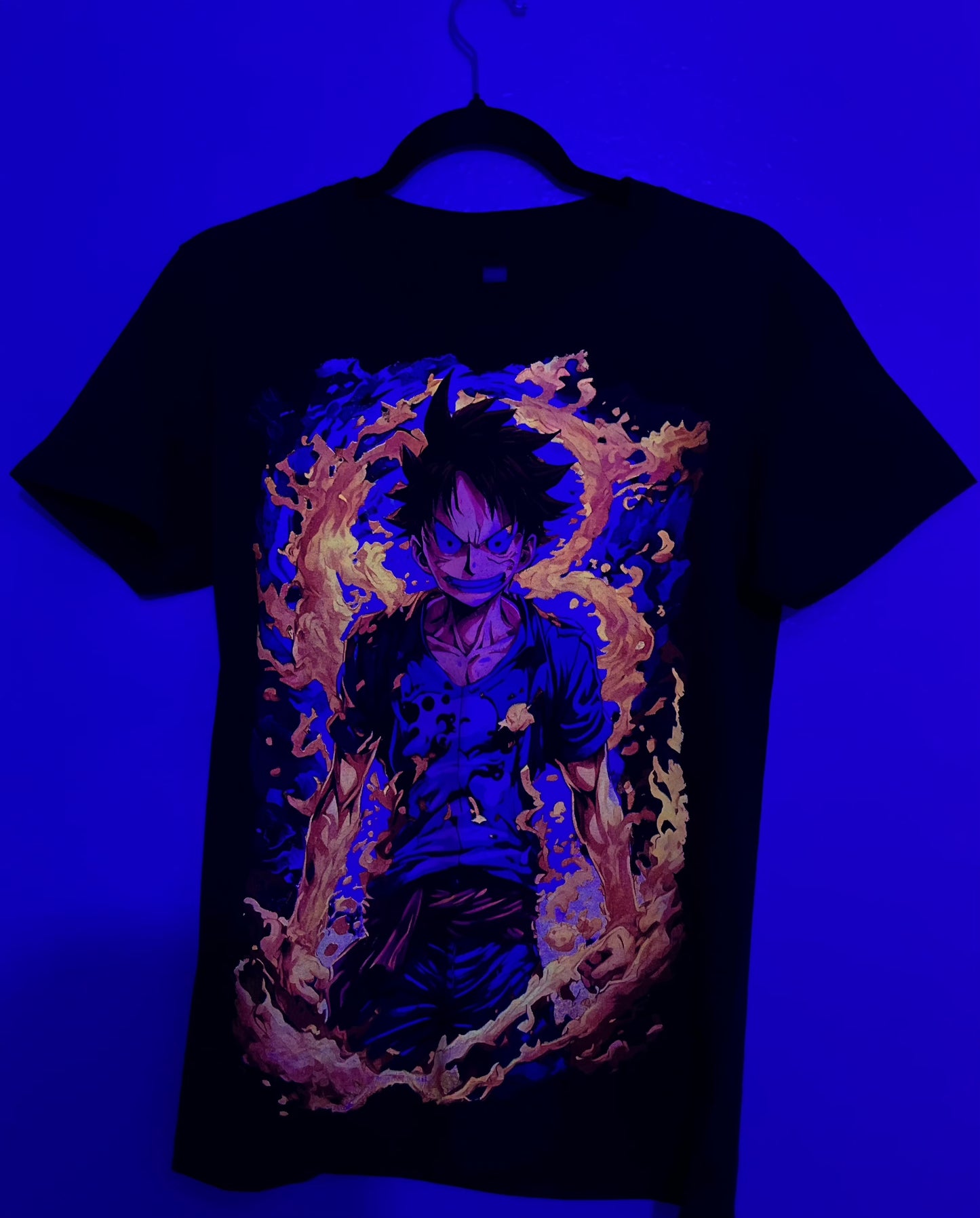 Luffy 2nd Gear 🔥 Neon T-Shirt (Front & Back Print)