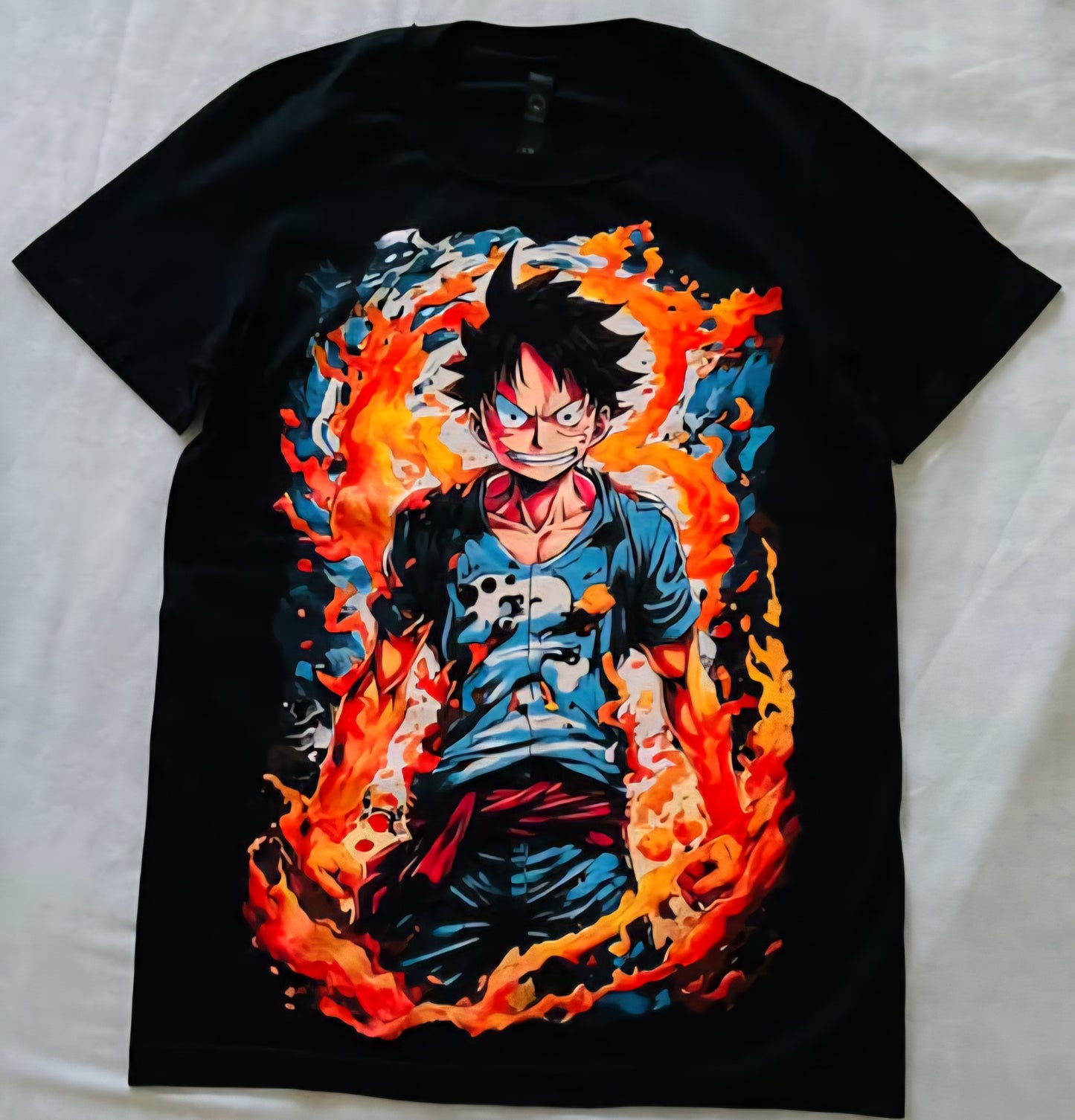 Luffy 2nd Gear 🔥 Neon T-Shirt (Front & Back Print)