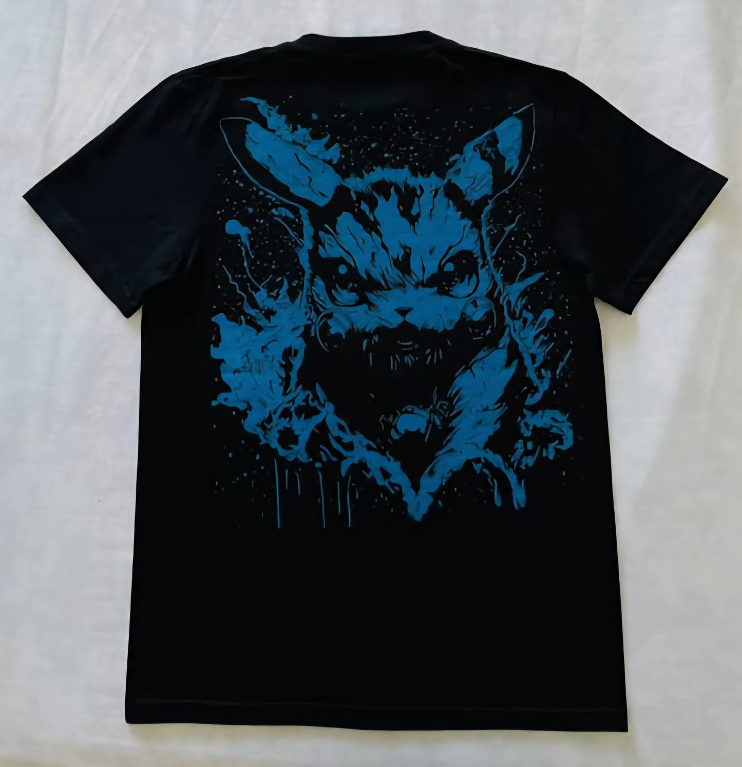 Mean Muggin Pikachu Neon T-Shirt (Front & Back Print)