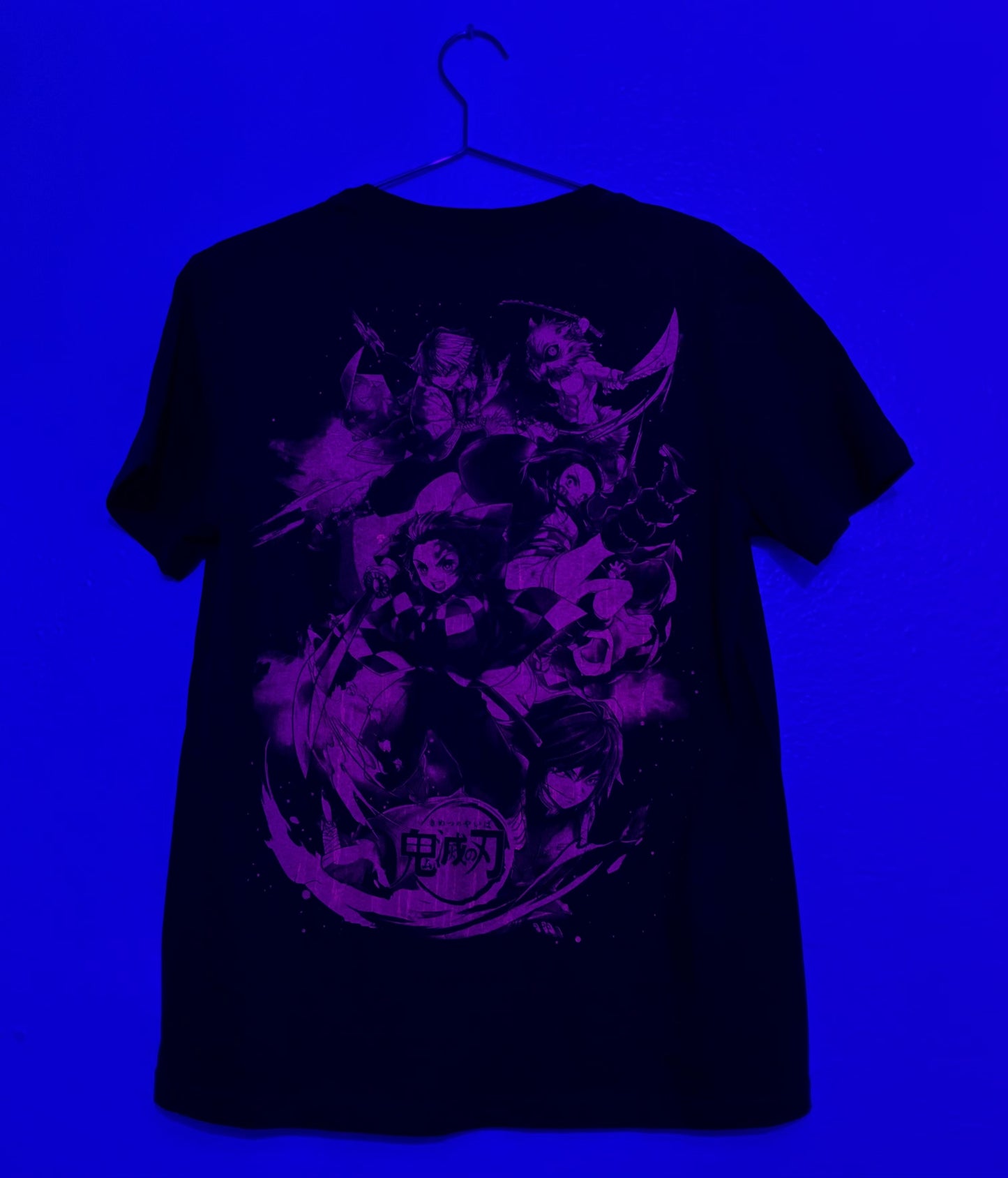 Cherry Blossom Nezuko đ¸ Neon T-Shirt (Front & Back Print)