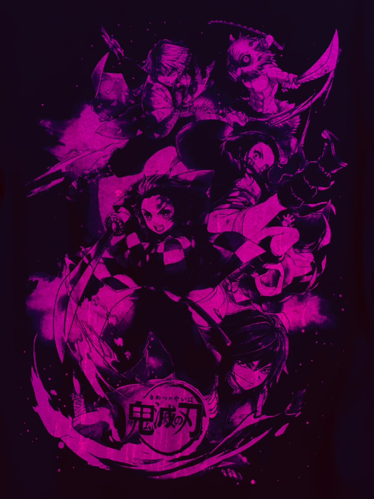 Cherry Blossom Nezuko đ¸ Neon T-Shirt (Front & Back Print)