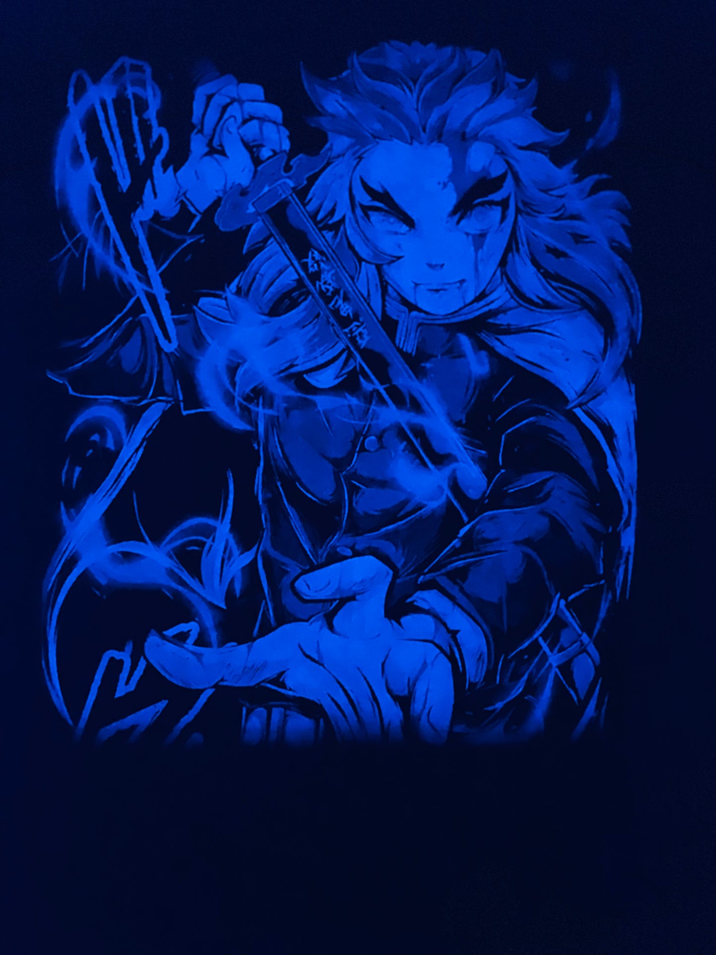 Giyu Tomioka (Demon Slayer) Neon T-Shirt (Front & Back Print)