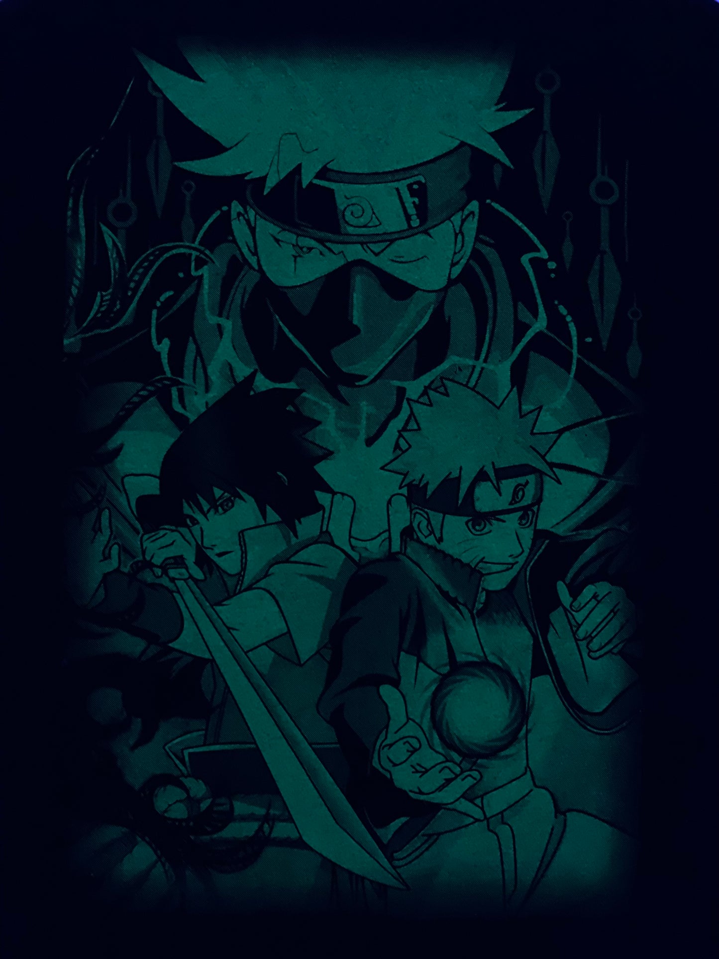 Kakashi Sensei The Copy Ninja T-Neon Shirt (Front & Back Print)