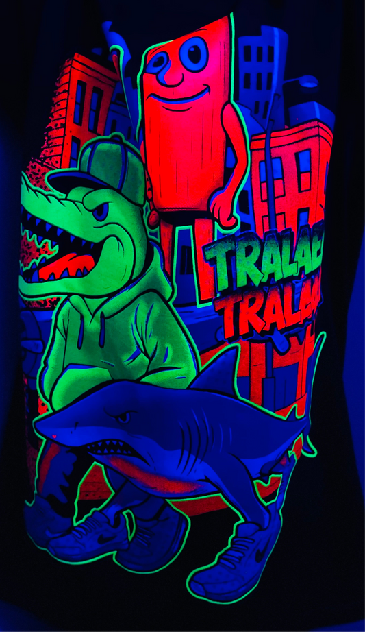 Kids “Italian Brain Rott” Neon Tee