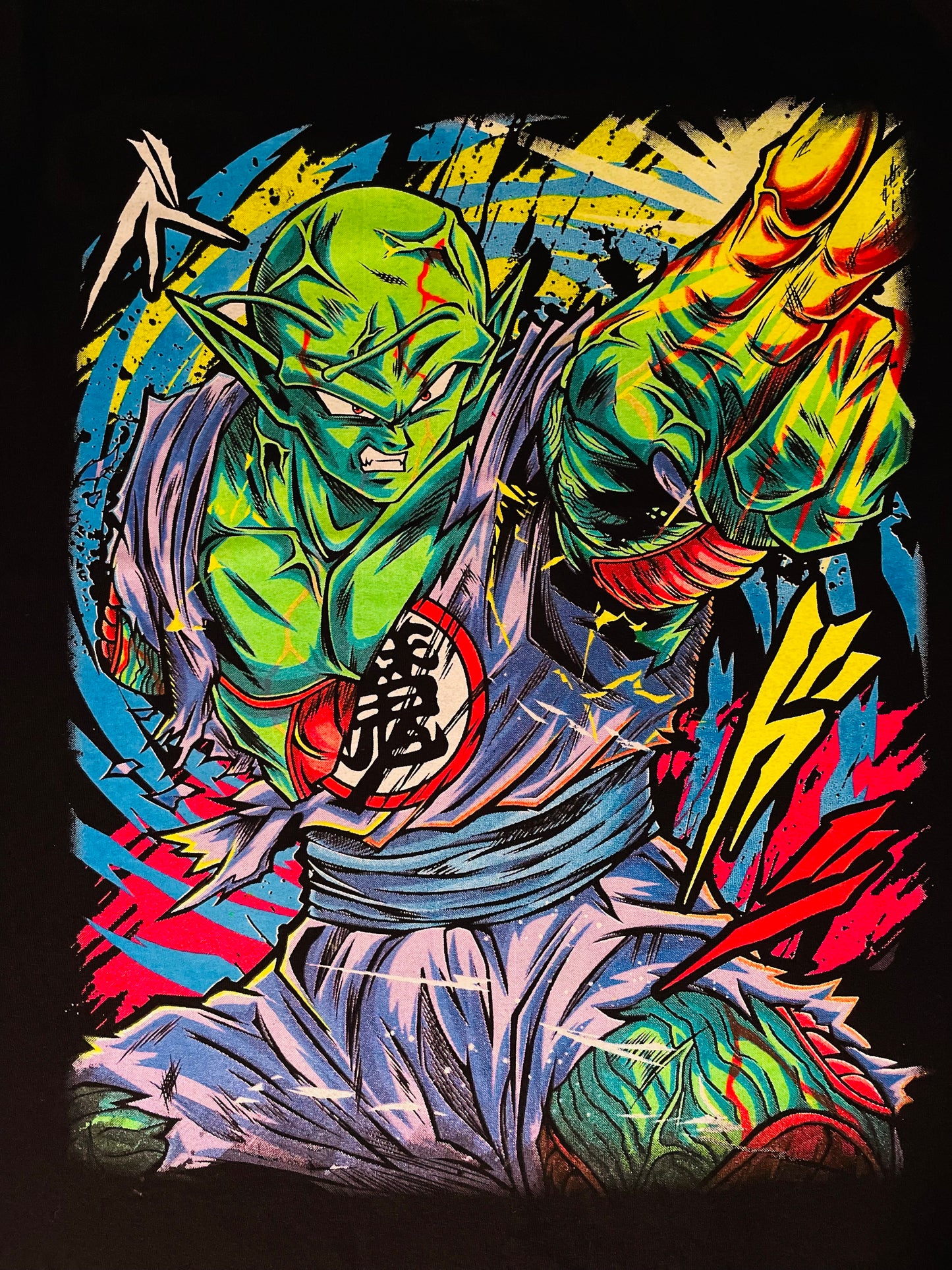 Piccolo “Special Beam Canon”Neon T-Shirt (Front & Back Print)