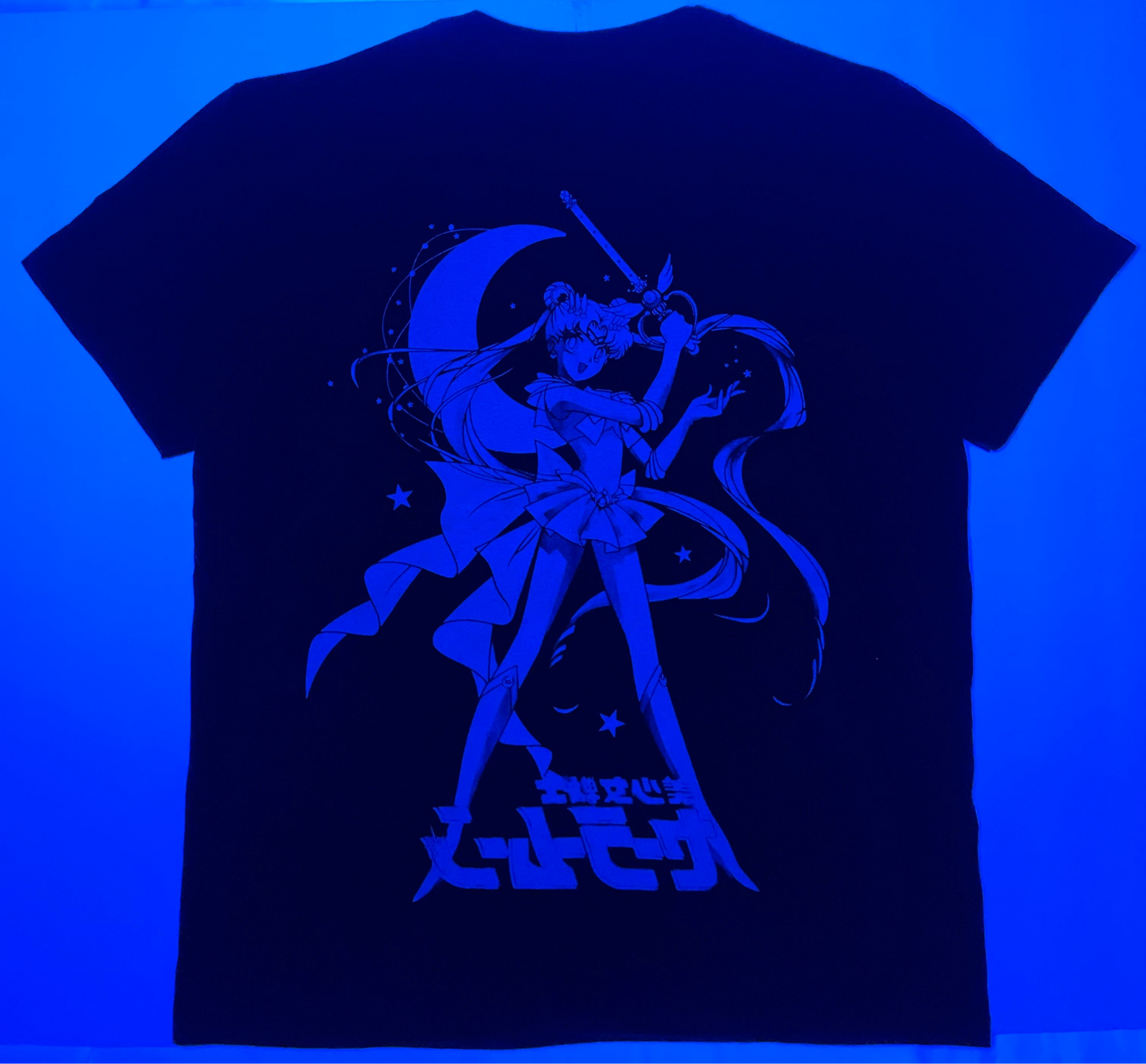 Sailor Moon “Ecchi Anime” Neon T-Shirt (Front & Back Print)