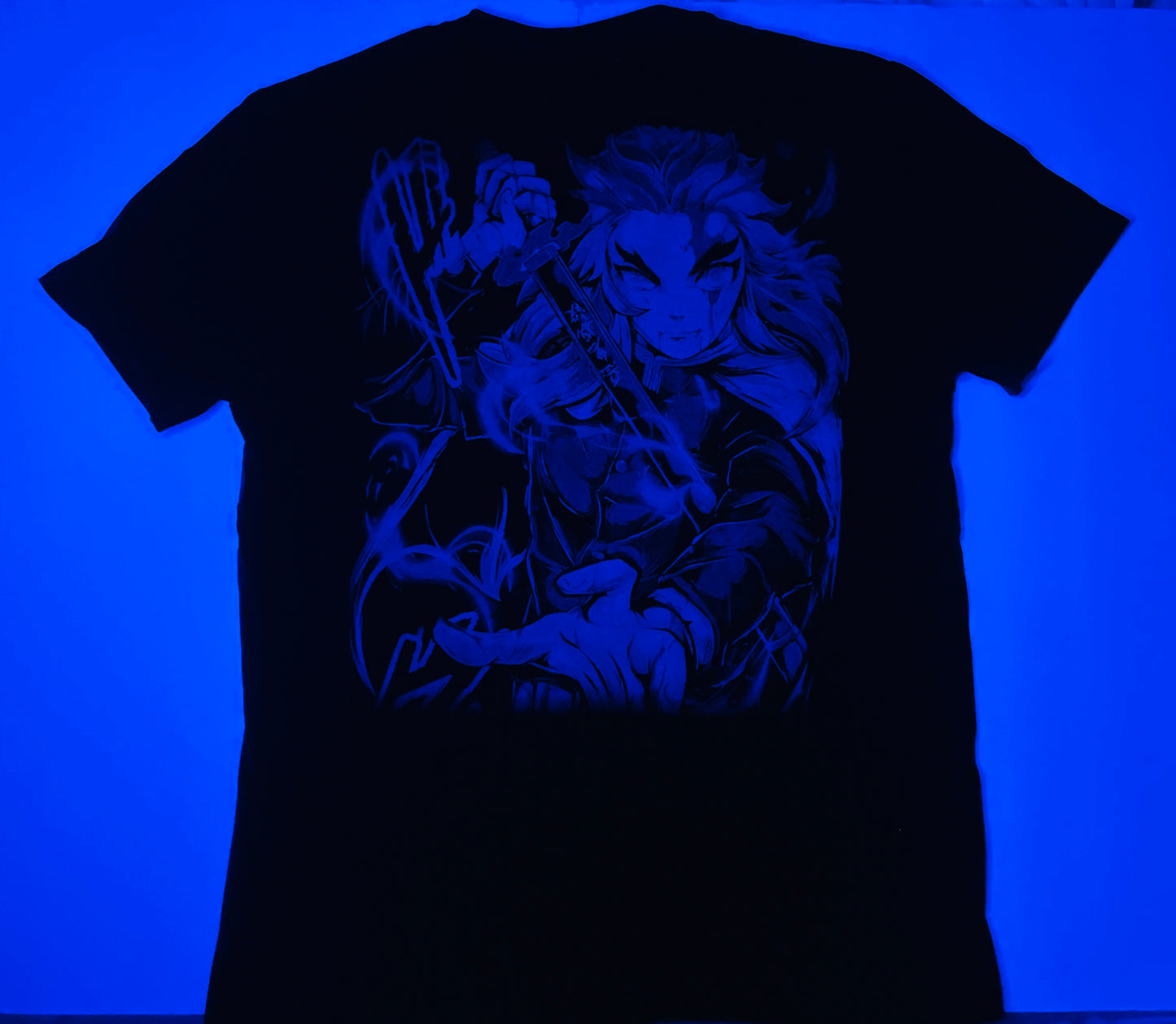 Giyu Tomioka (Demon Slayer) Neon T-Shirt (Front & Back Print)
