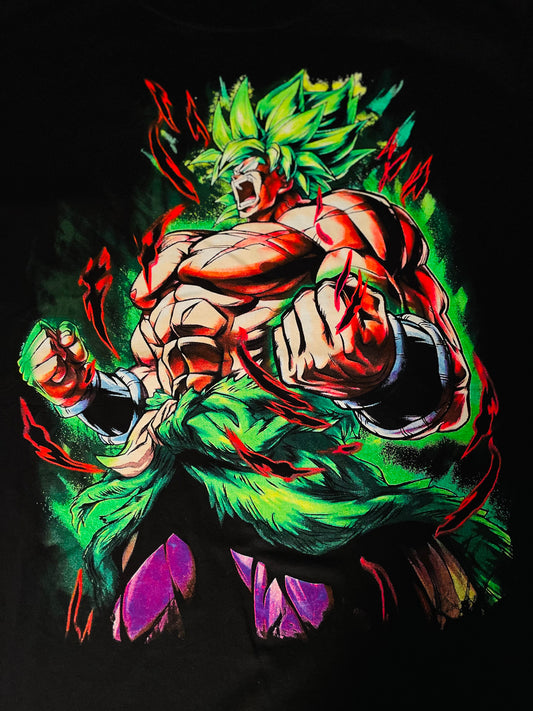 Legendary Sayan Broly Neon T-Shirt (Front & Back Print)