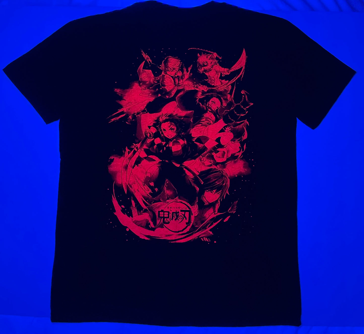 Demon Slayer “Ecchi Anime” Neon T-Shirt  (Front & Back Print)
