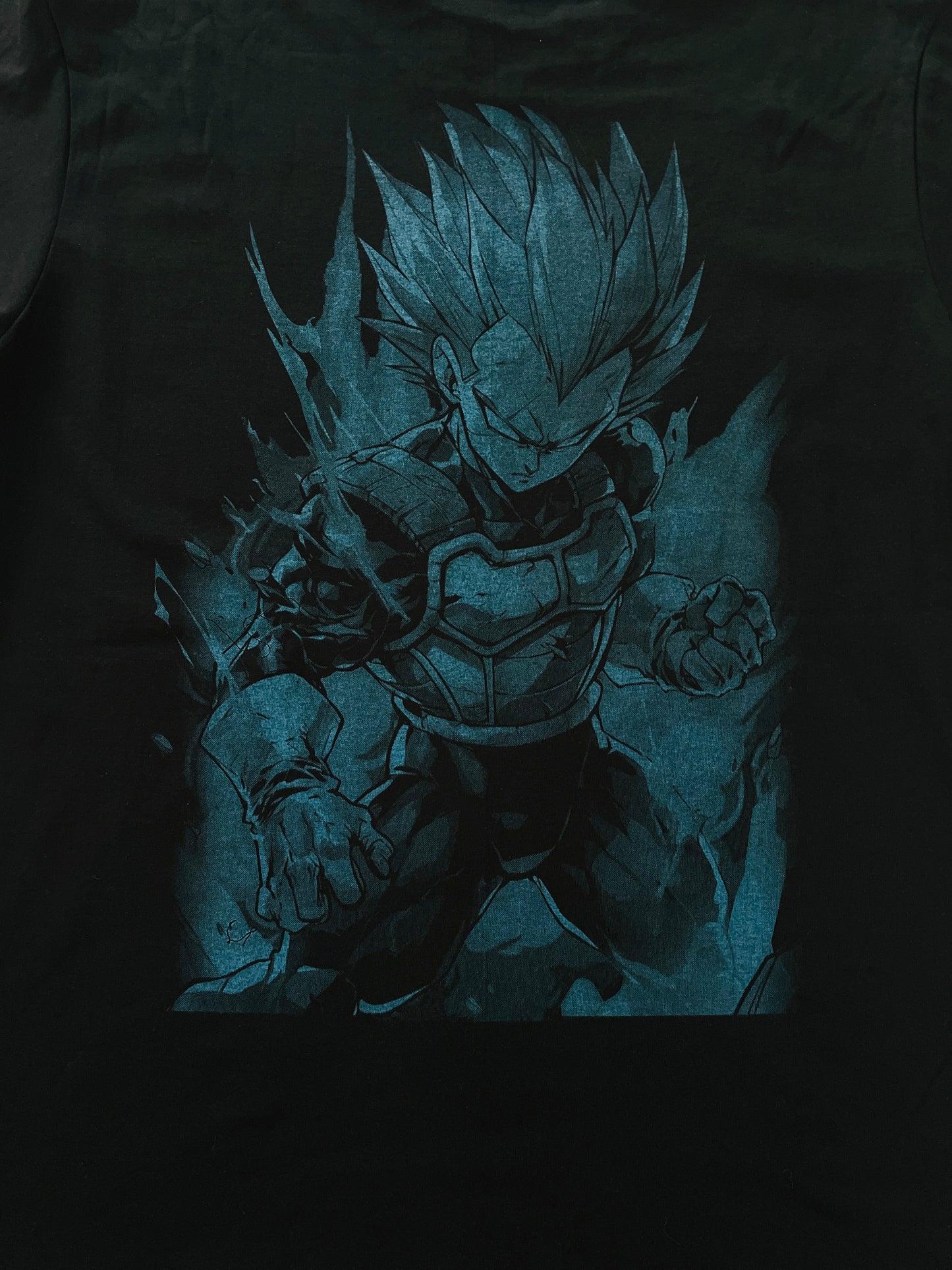 Prince of Saiyans Vegeta Broly inspired Great Ape Form Dragon Ball Z Vibrant Neón T-Shirt (Front & Back Print)