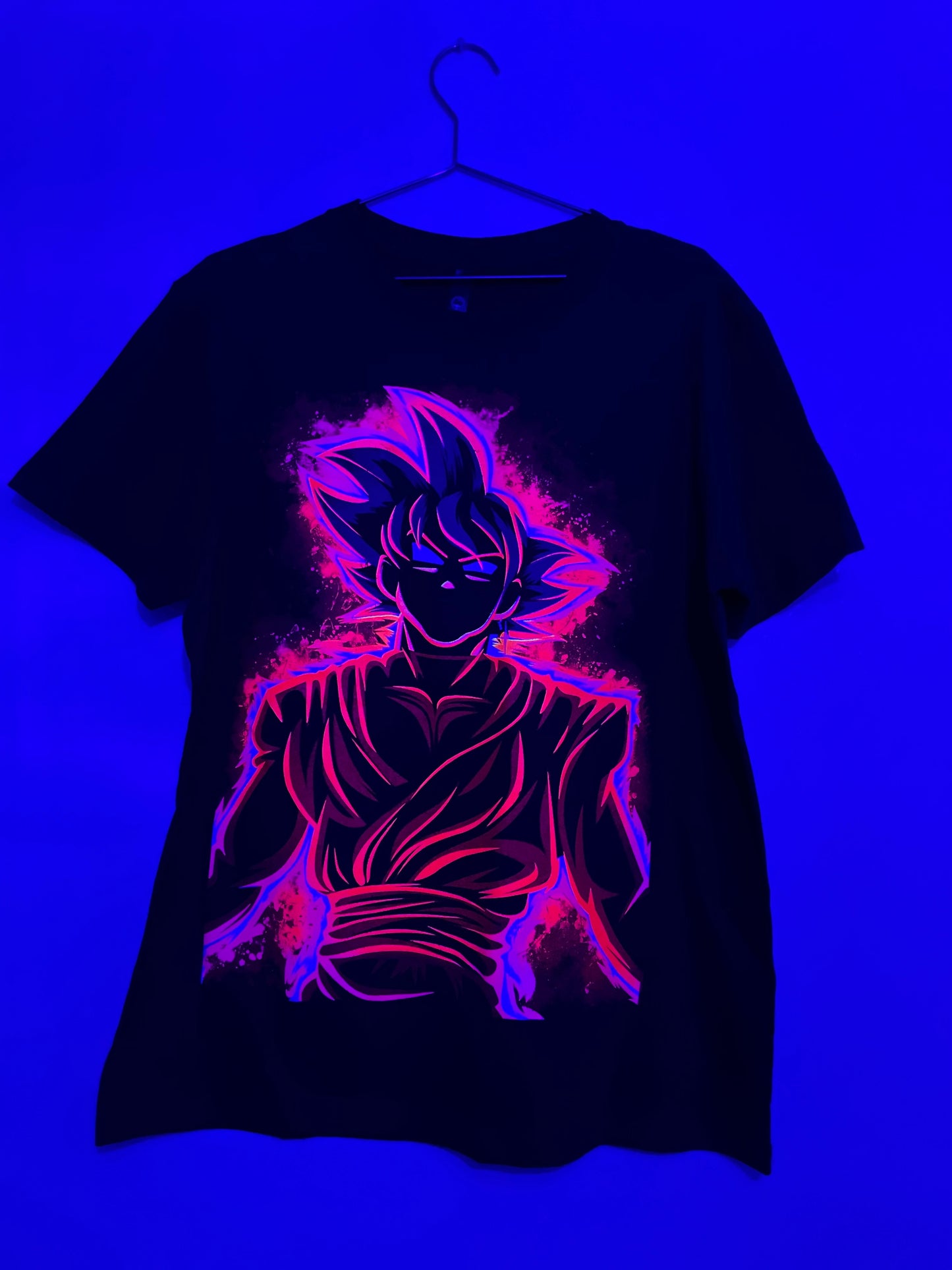 Goku Black Neon Tee 🔥 Neon T-Shirt (Front & Back Print)