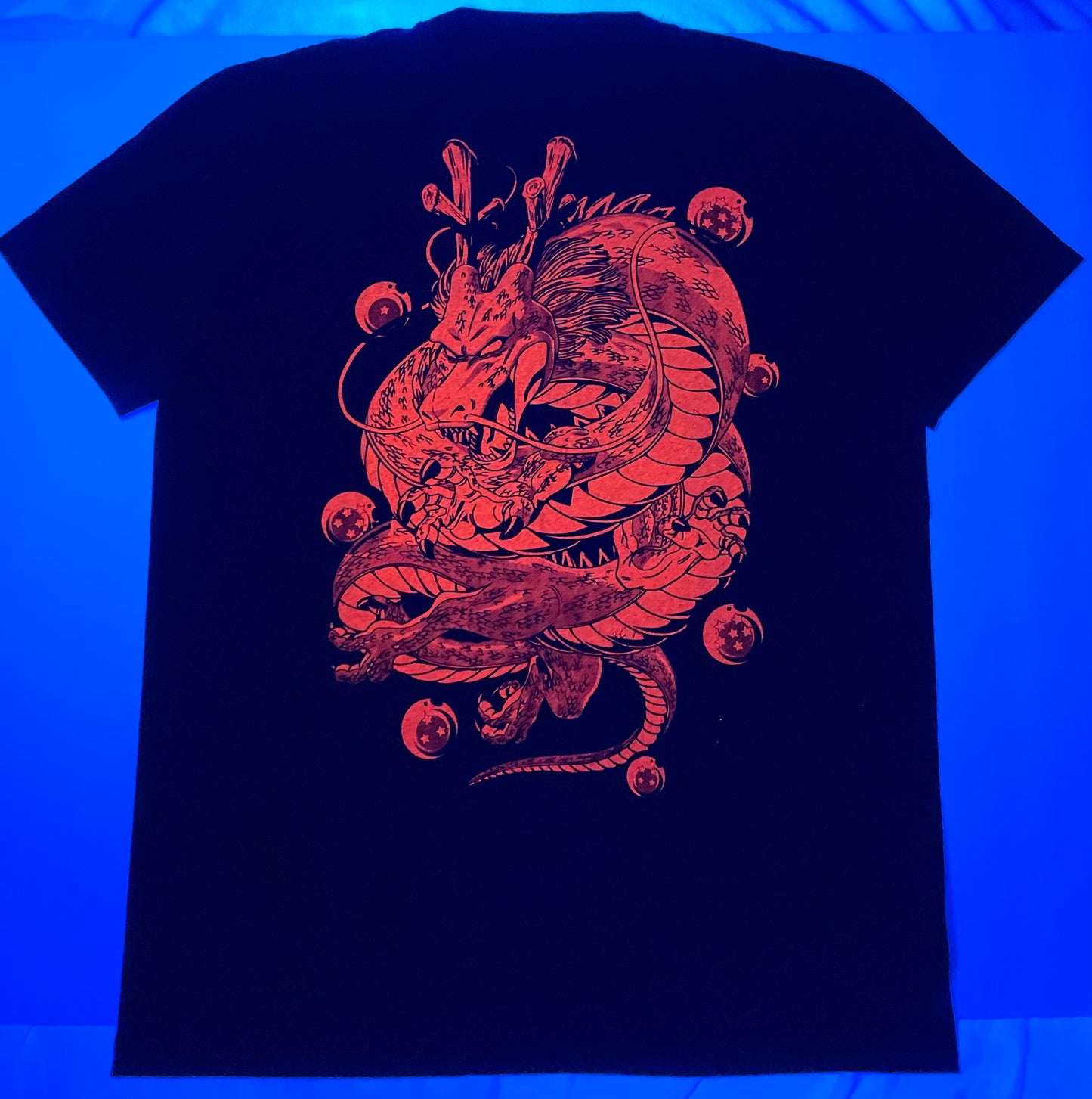 Goku Base Form, SS2, SS3 & SS4 Neon T-Shirt (Front & Back Print)