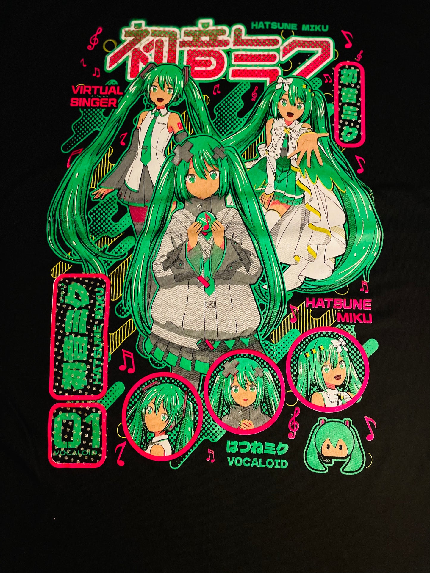 Hatsune Miku x3 Tee UV glow